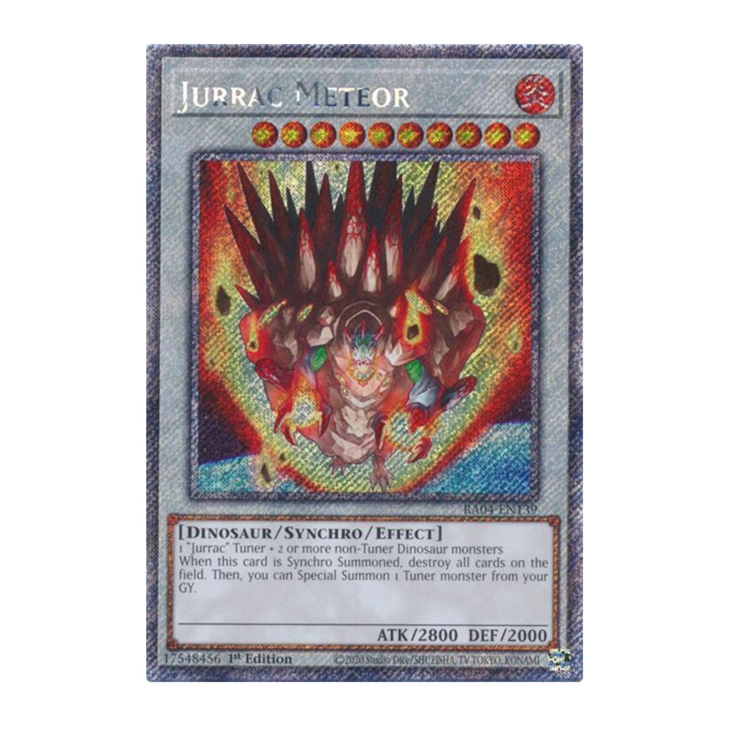 Yu-Gi-Oh! Jurrac Meteor (Platinum Secret Rare) - Quarter Century Stampede