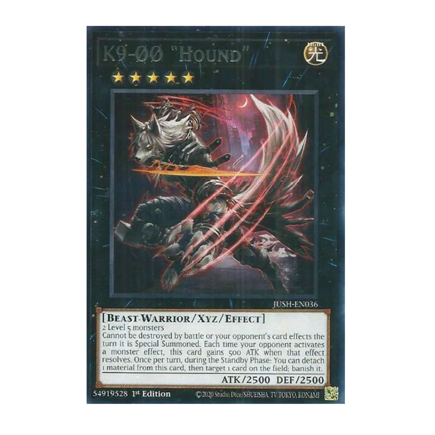 Yu-Gi-Oh! K9-00 "Hound" - Justice Hunters (JUSH)
