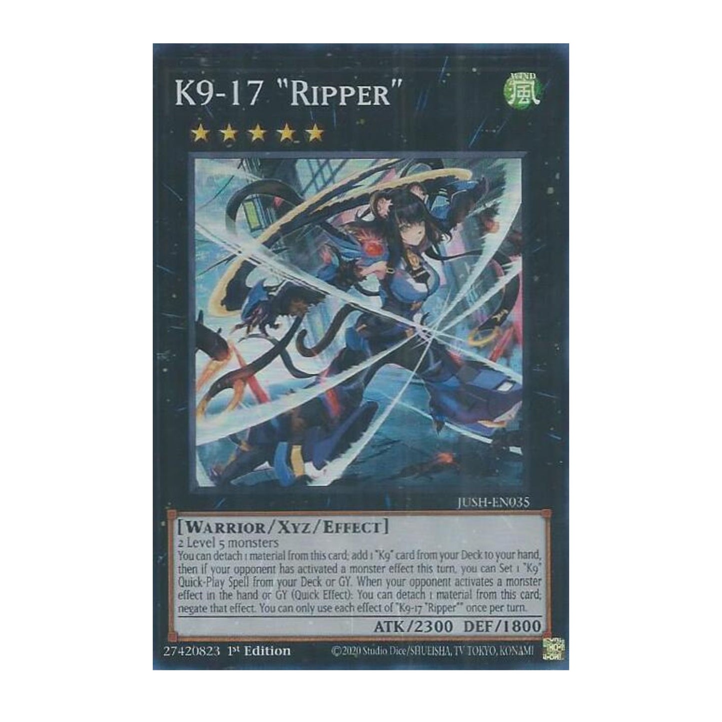 Yu-Gi-Oh! K9-17 "Ripper" - Justice Hunters (JUSH)