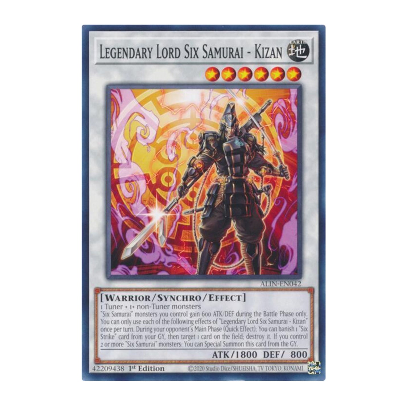 Yu-Gi-Oh! Legendary Lord Six Samurai - Kizan - Alliance Insight (ALIN)
