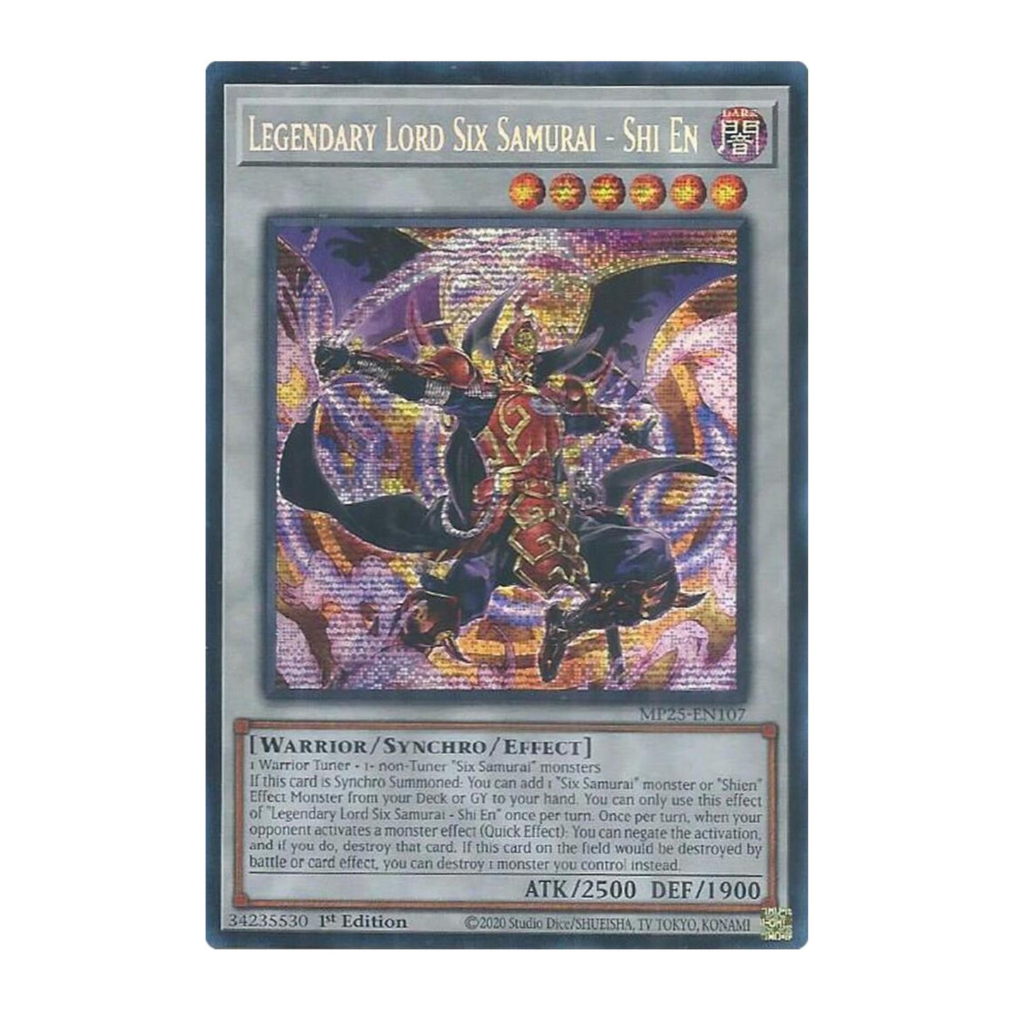 Yu-Gi-Oh! Legendary Lord Six Samurai - Shi En - 2025 Mega-Pack (MP25)
