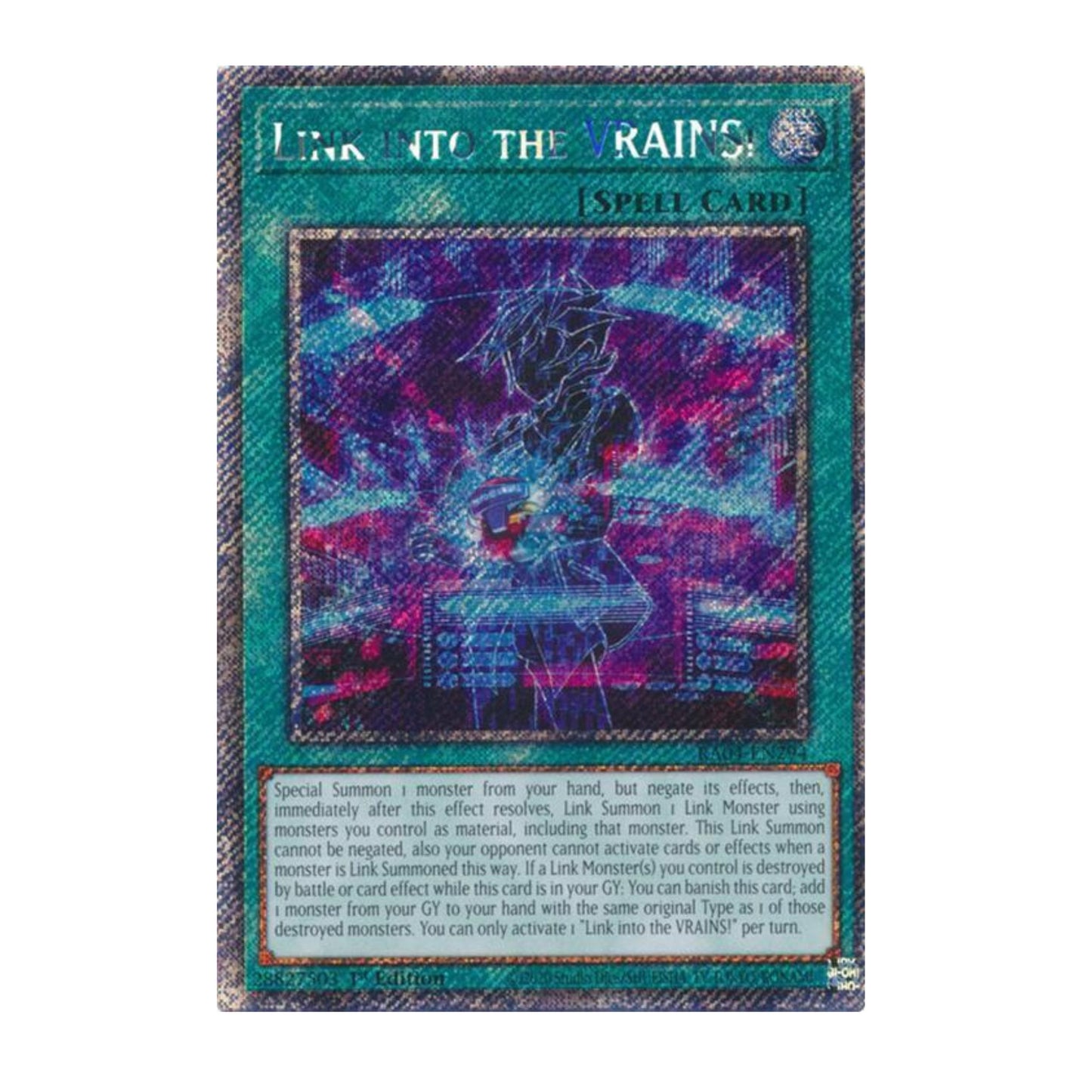 Link into the VRAINS! (Platinum Secret Rare) - Quarter Century Stampede