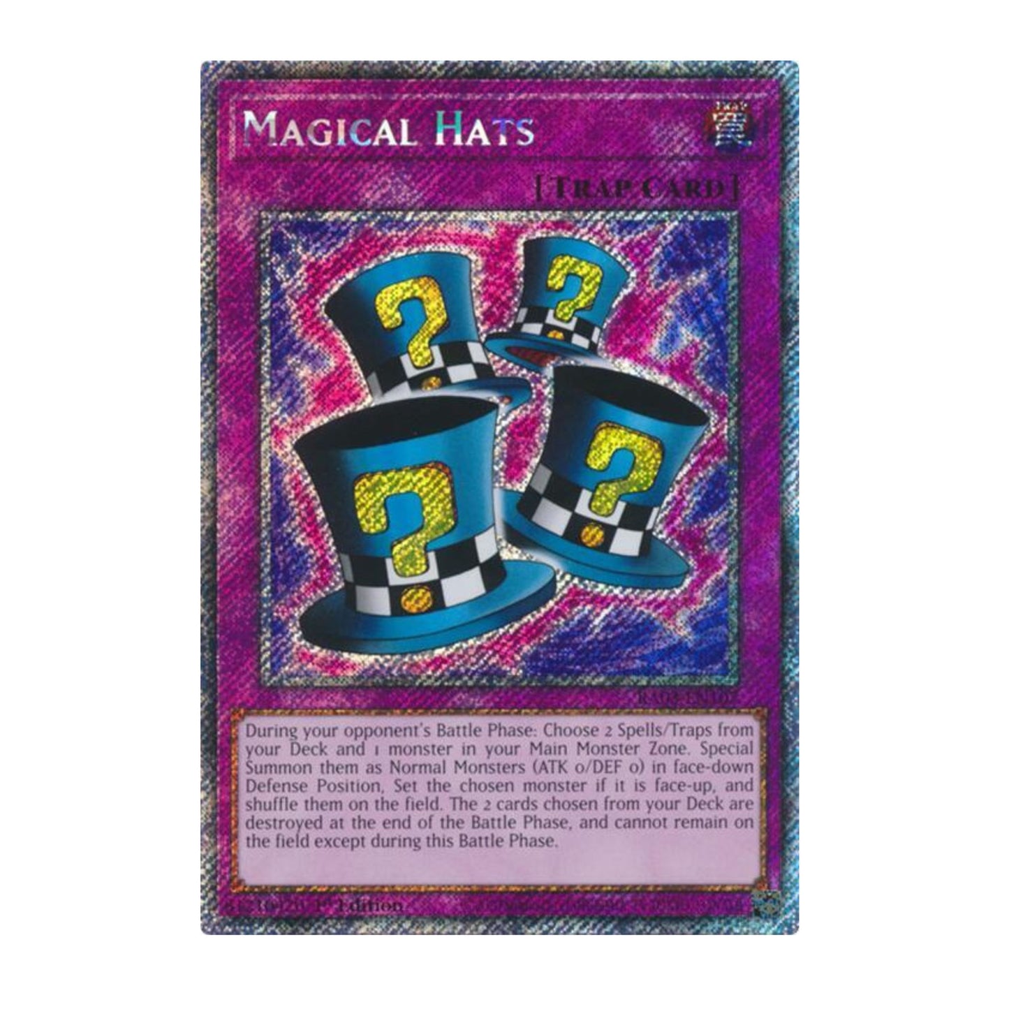Yu-Gi-Oh! Magical Hats (Platinum Secret Rare) - Quarter Century Bonanza