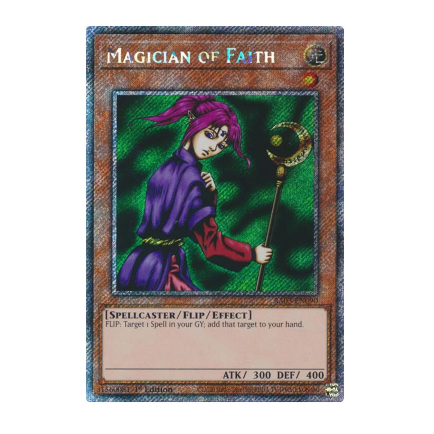 Yu-Gi-Oh! Magician of Faith (Platinum Secret Rare) - Quarter Century Bonanza