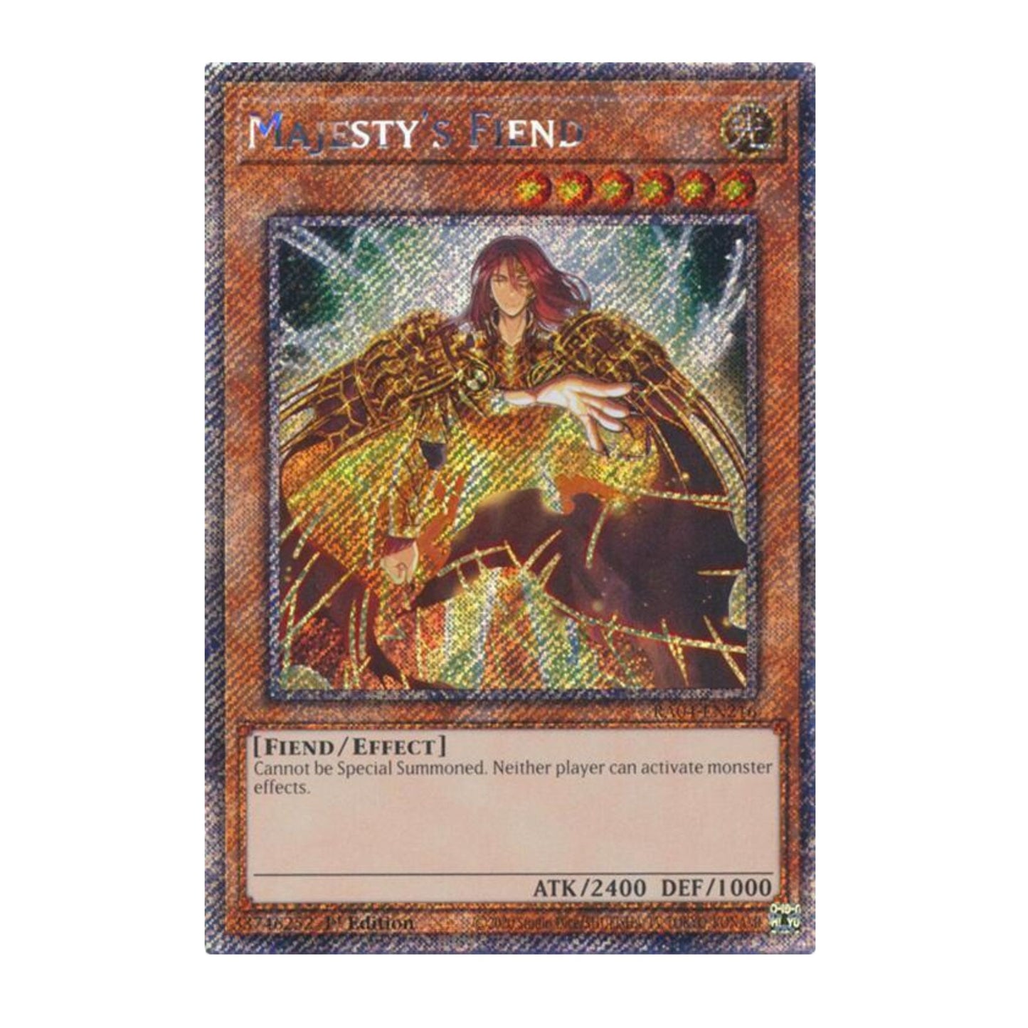 Yu-Gi-Oh! Majesty's Fiend (Platinum Secret Rare) - Quarter Century Stampede