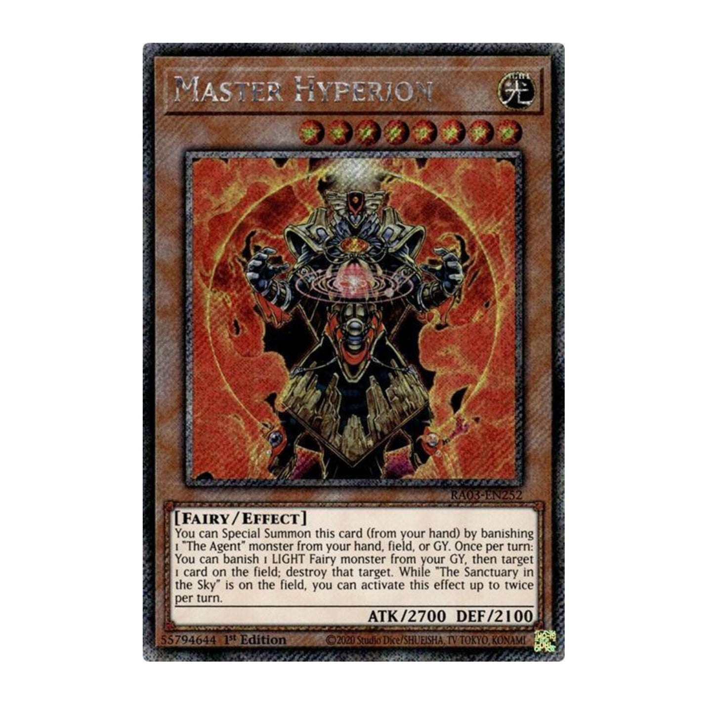 Yu-Gi-Oh! Master Hyperion (Platinum Secret Rare) - Quarter Century Bonanza