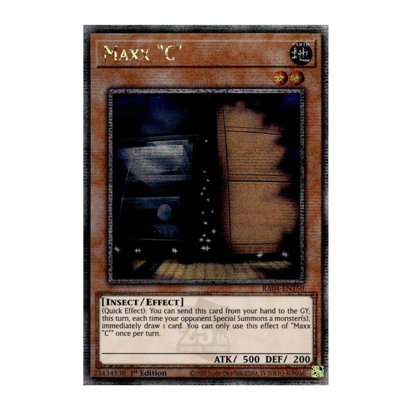 Yu-Gi-Oh! Maxx "C" (Quarter Century Secret Rare) - Quarter Century Stampede