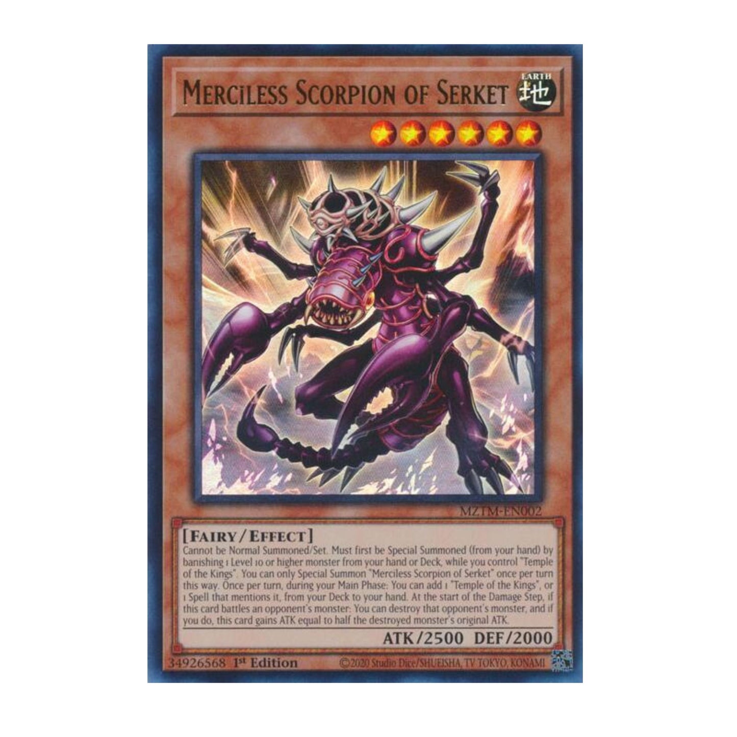 Yu-Gi-Oh! Merciless Scorpion of Serket - Maze of the Master (MZTM)