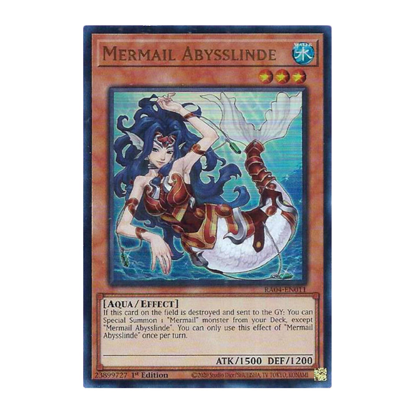 Yu-Gi-Oh! Mermail Abysslinde (UR) - Quarter Century Stampede