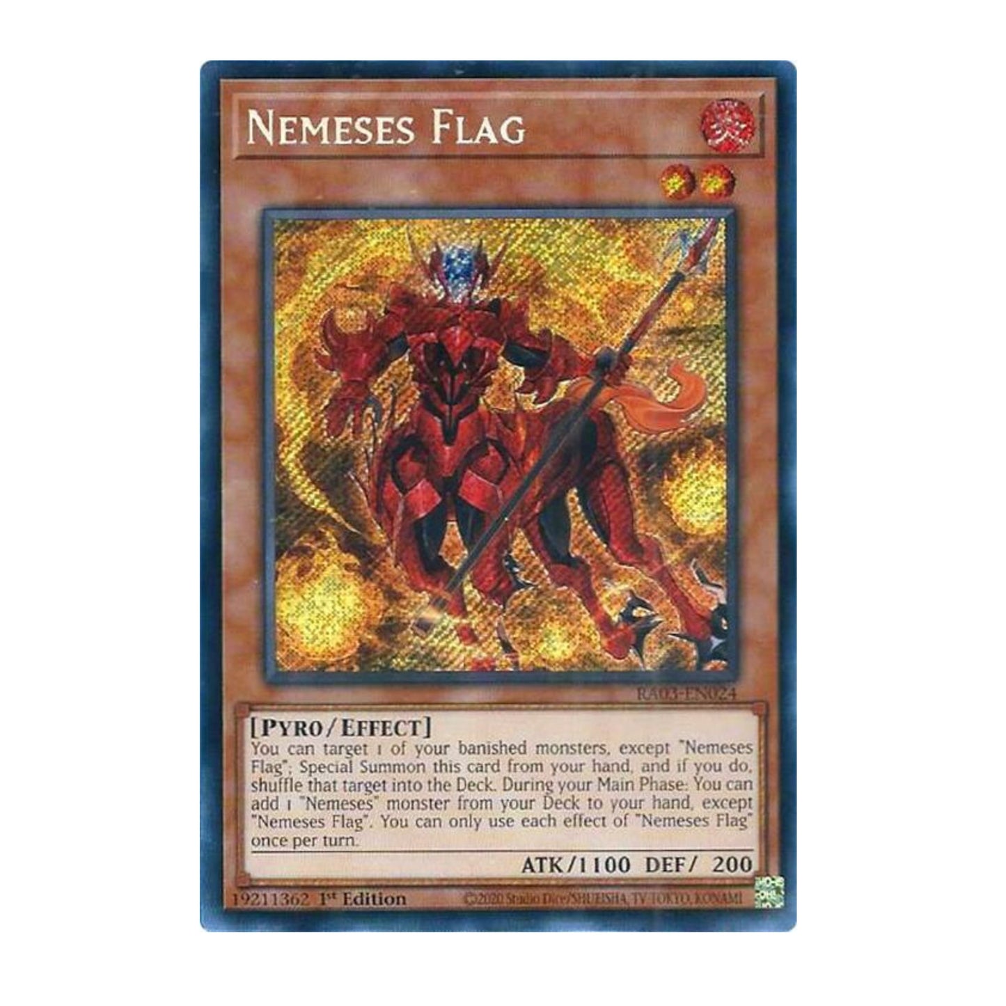 Yu-Gi-Oh! Nemeses Flag (Secret Rare) - Quarter Century Bonanza