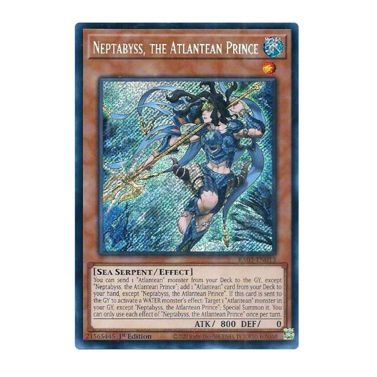 Yu-Gi-Oh! Neptabyss, the Atlantean Prince (Secret Rare) - Quarter Century Bonanza