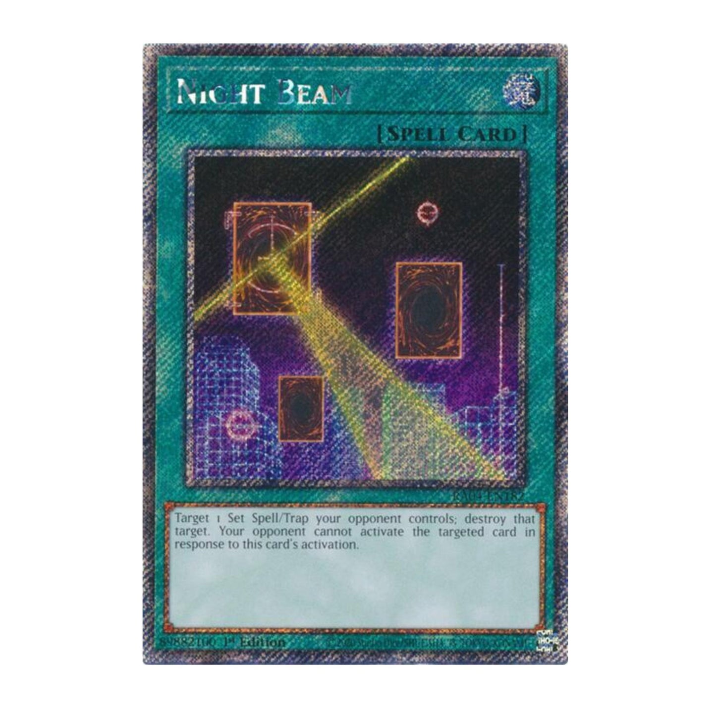 Yu-Gi-Oh! Night Beam (Platinum Secret Rare) - Quarter Century Stampede