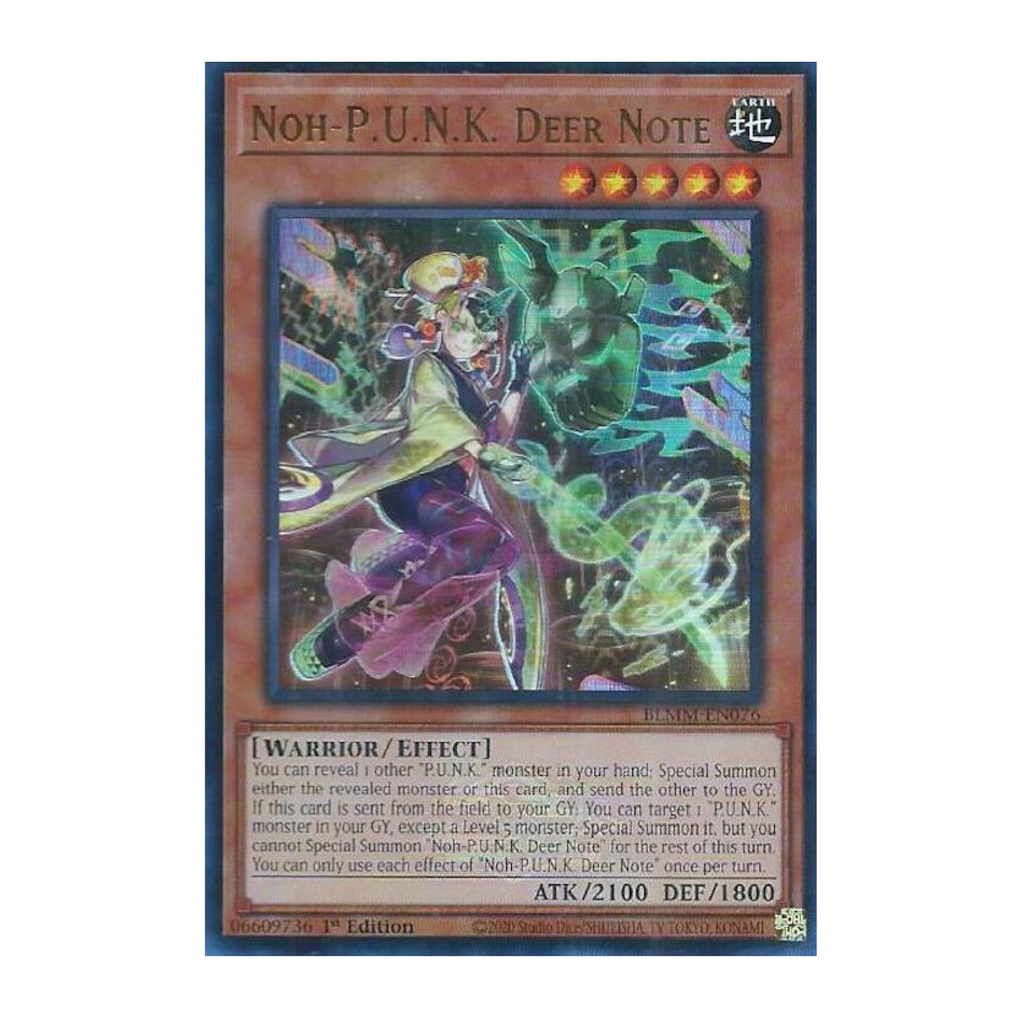 Yu-Gi-Oh! Noh-P.U.N.K. Deer Note - Battles of Legend: Monster Mayhem (BLMM)