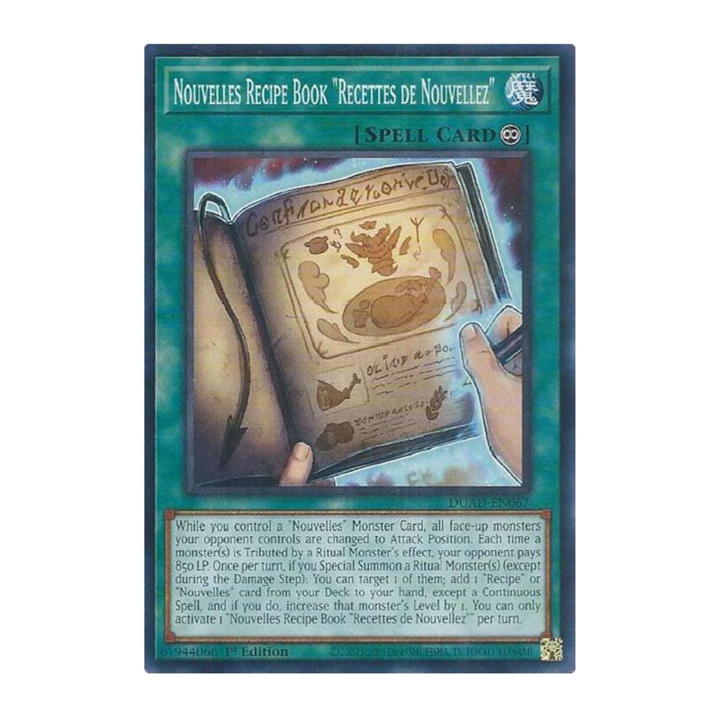Yu-Gi-Oh! Nouvelles Recipe Book "Recettes de Nouvellez" - Duelist's Advance (DUAD)