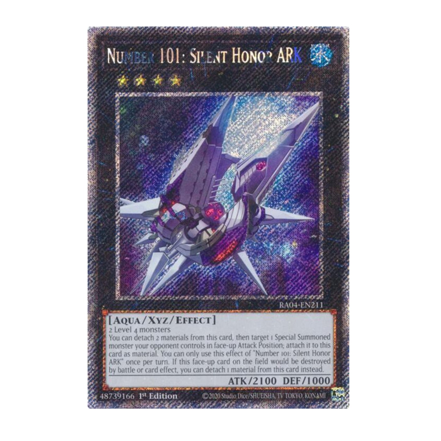 Yu-Gi-Oh! Number 101: Silent Honor ARK (Platinum Secret Rare) - Quarter Century Stampede