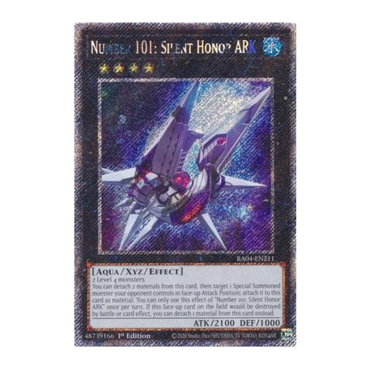 Yu-Gi-Oh! Number 101: Silent Honor ARK (Platinum Secret Rare) - Quarter Century Stampede