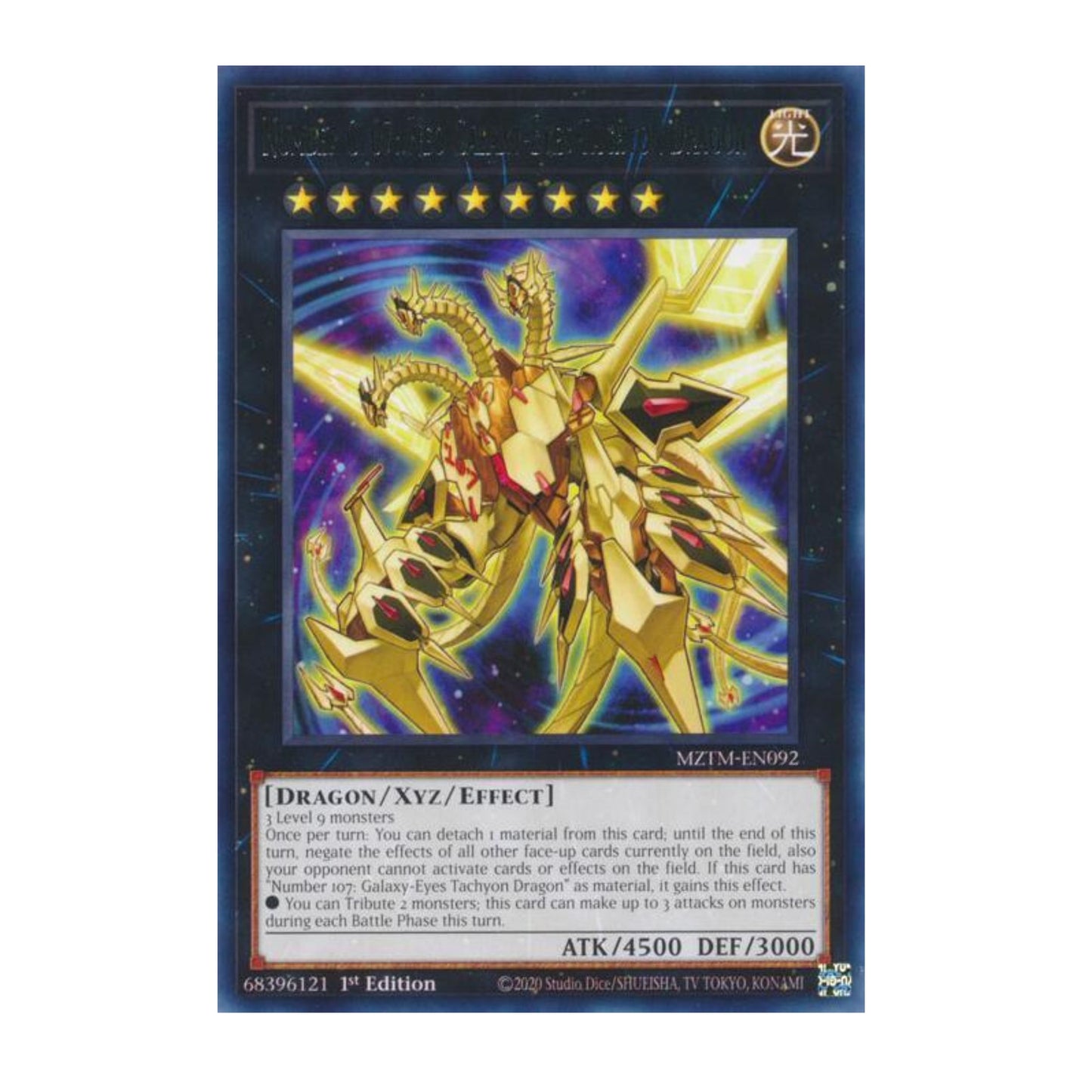 Yu-Gi-Oh! Number C107: Neo Galaxy-Eyes Tachyon Dragon - Maze of the Master (MZTM)