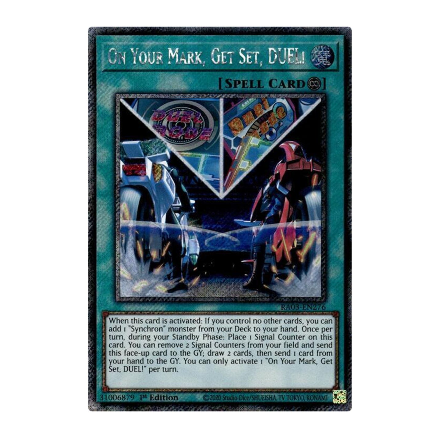Yu-Gi-Oh! On Your Mark, Get Set, DUEL! (Platinum Secret Rare) - Quarter Century Bonanza