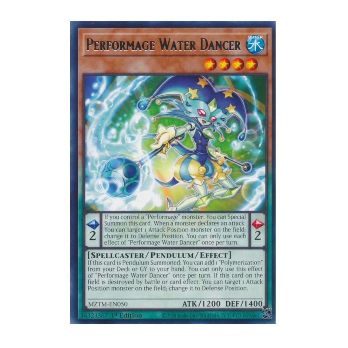 Yu-Gi-Oh! Performage Water Dancer - Maze of the Master (MZTM)