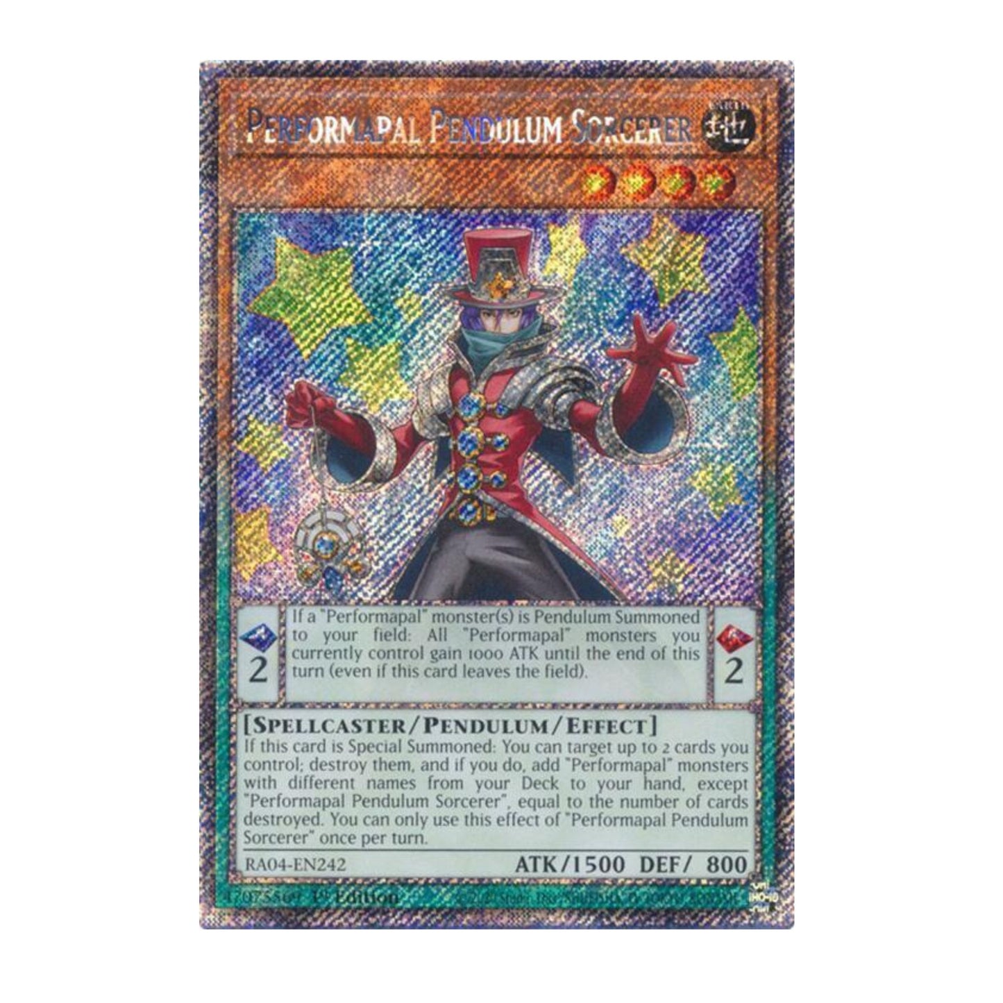 Yu-Gi-Oh! Performapal Pendulum Sorcerer (Platinum Secret Rare) - Quarter Century Stampede