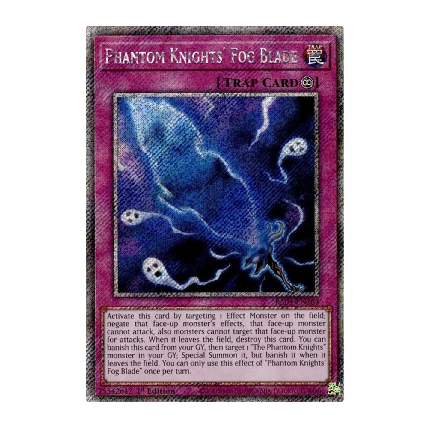 Yu-Gi-Oh! Phantom Knights' Fog Blade (Platinum Secret Rare) - Quarter Century Stampede