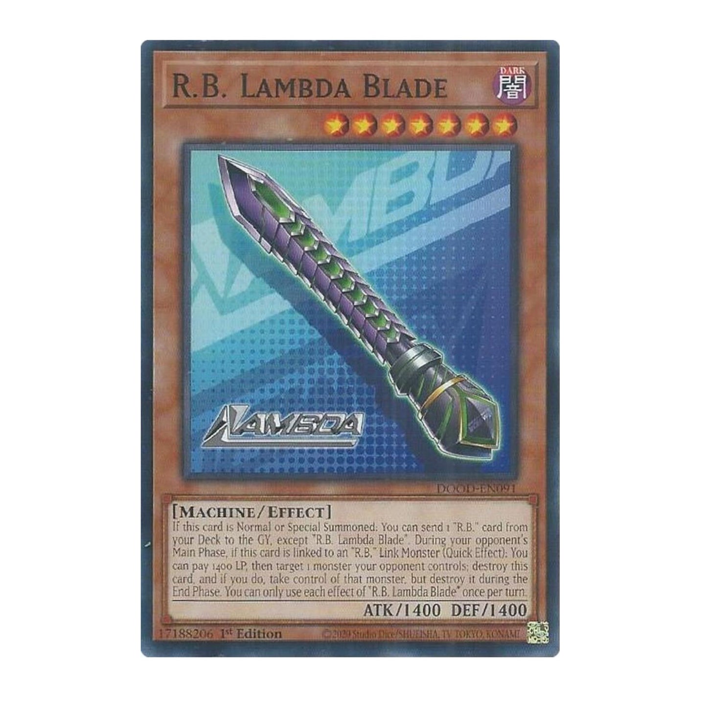 Yu-Gi-Oh! R.B. Lambda Blade - Doom of Dimensions (DOOD)