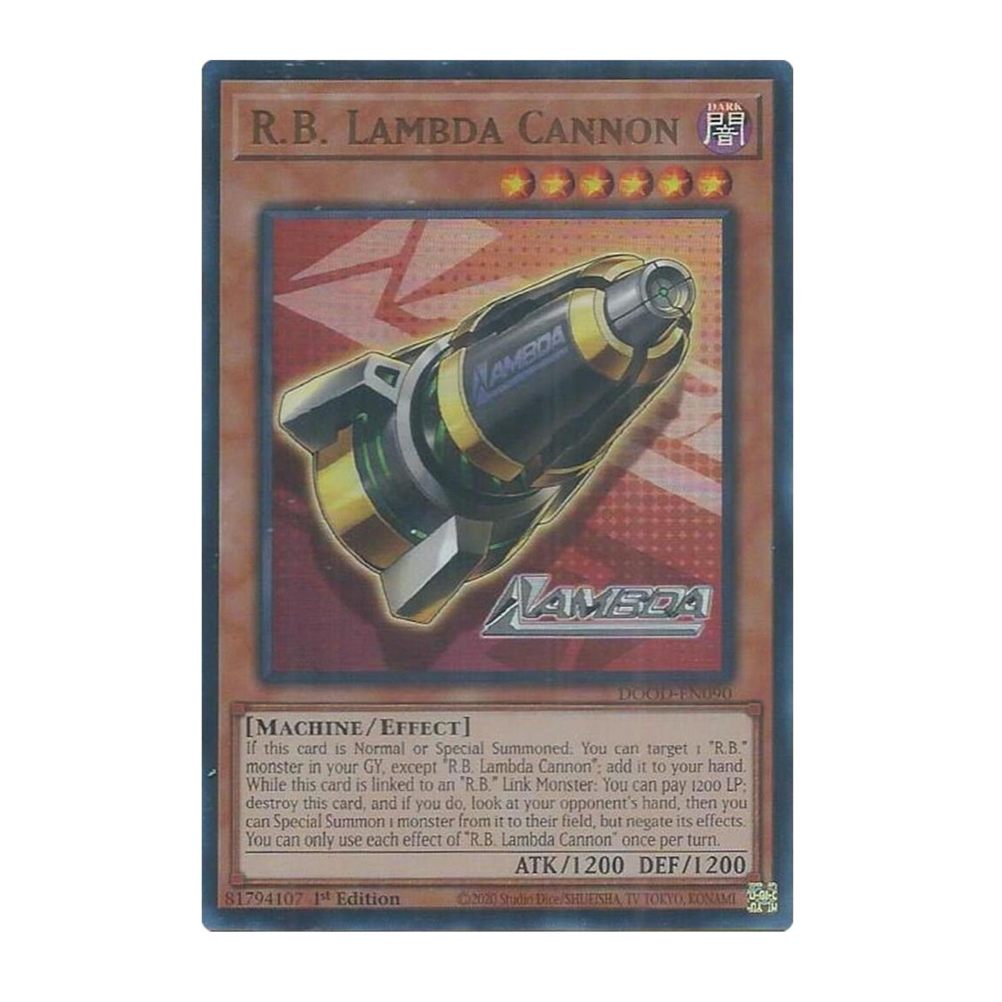 Yu-Gi-Oh! R.B. Lambda Cannon - Doom of Dimensions (DOOD)
