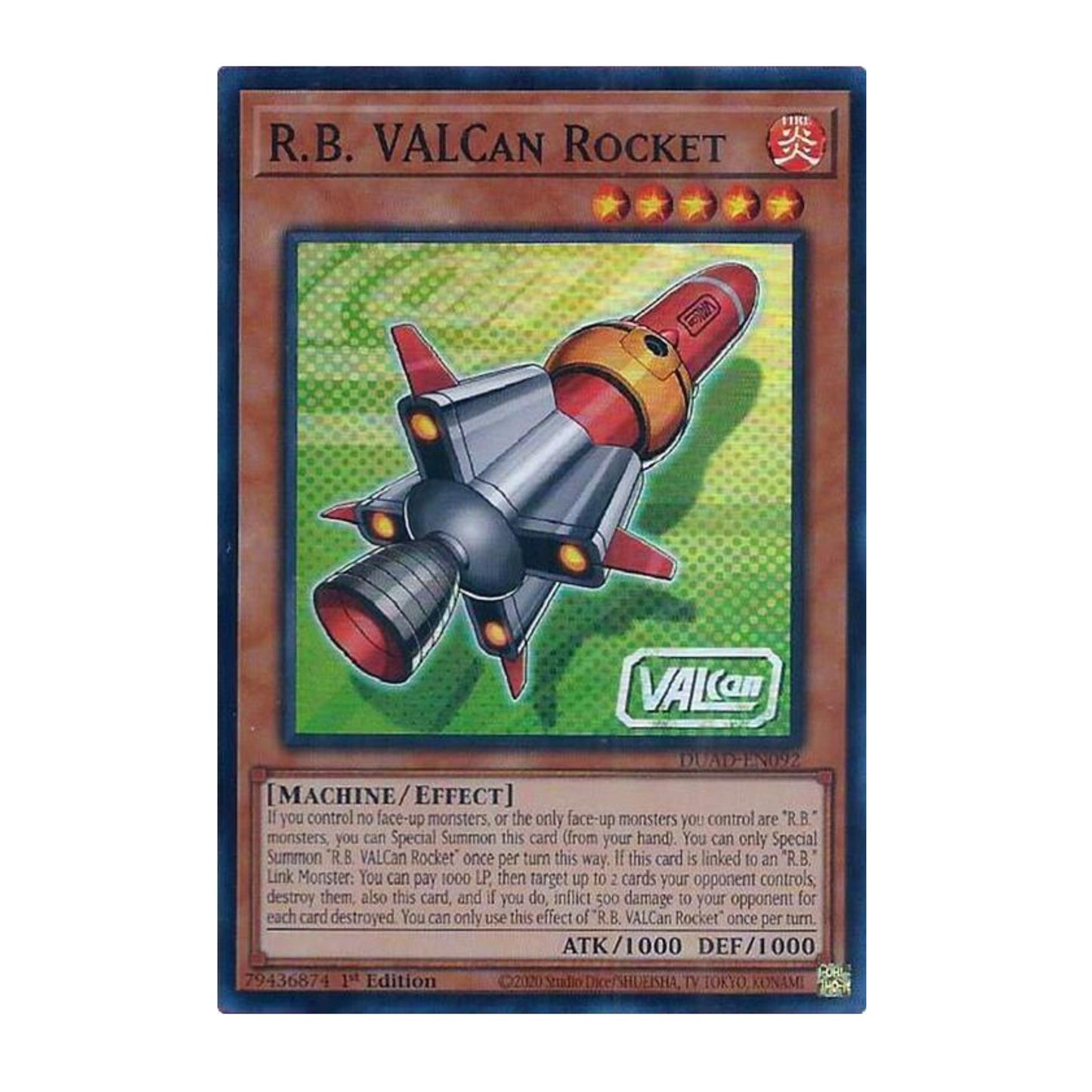 Yu-Gi-Oh! R.B. VALCan Rocket - Duelist's Advance (DUAD)
