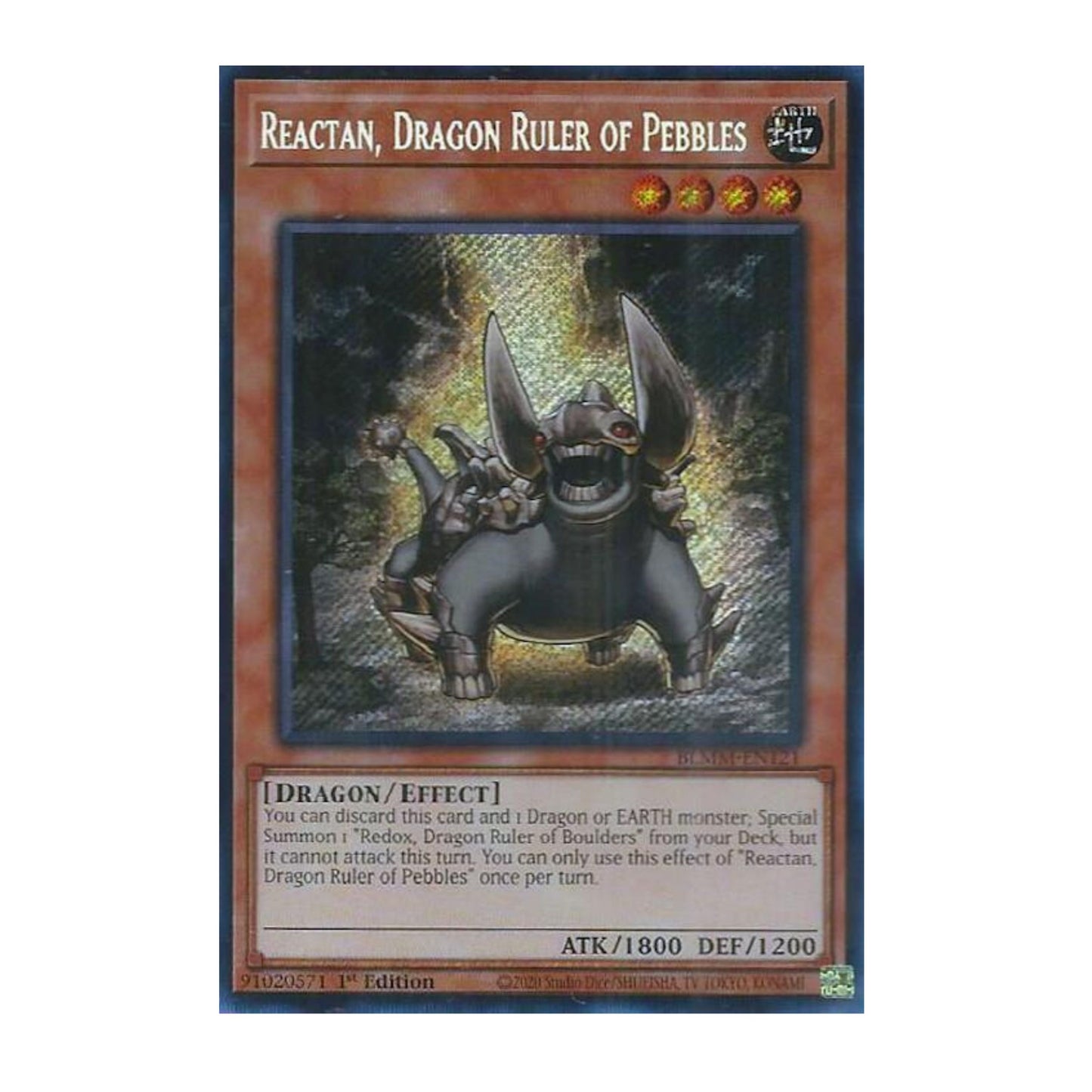 Yu-Gi-Oh! Reactan, Dragon Ruler of Pebbles - Battles of Legend: Monster Mayhem (BLMM)