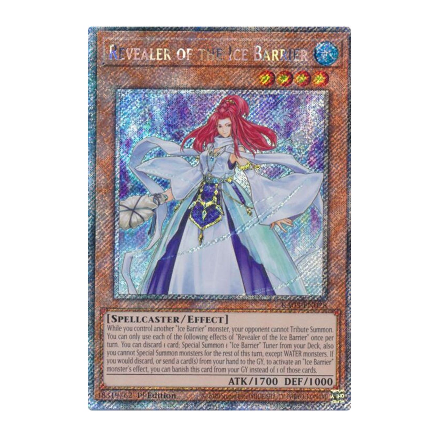 Yu-Gi-Oh! Revealer of the Ice Barrier (Platinum Secret Rare) - Quarter Century Bonanza