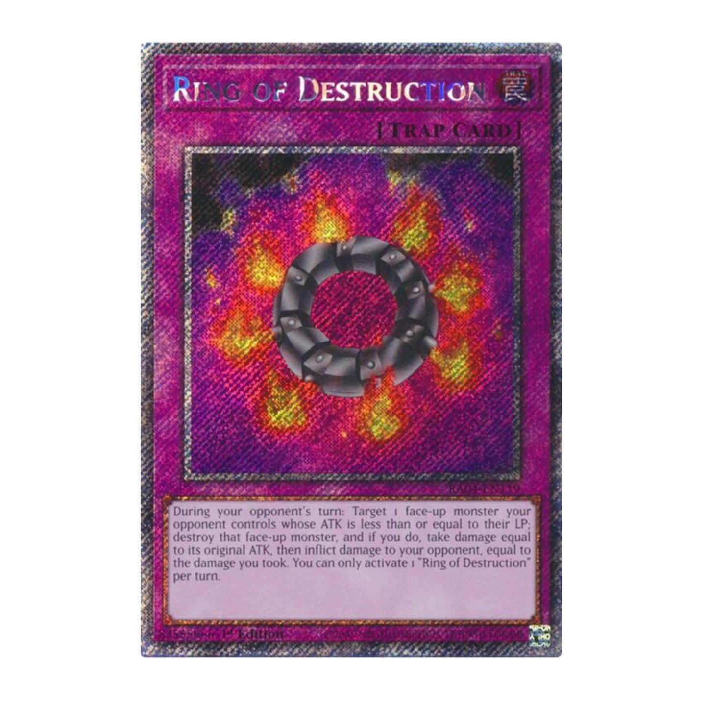 Yu-Gi-Oh! Ring of Destruction (Platinum Secret Rare) - Quarter Century Stampede