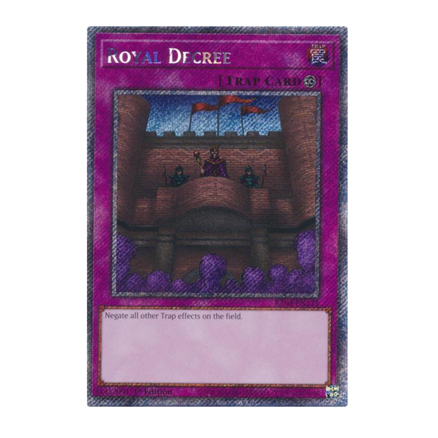 Yu-Gi-Oh! Royal Decree (Platinum Secret Rare) - Quarter Century Stampede