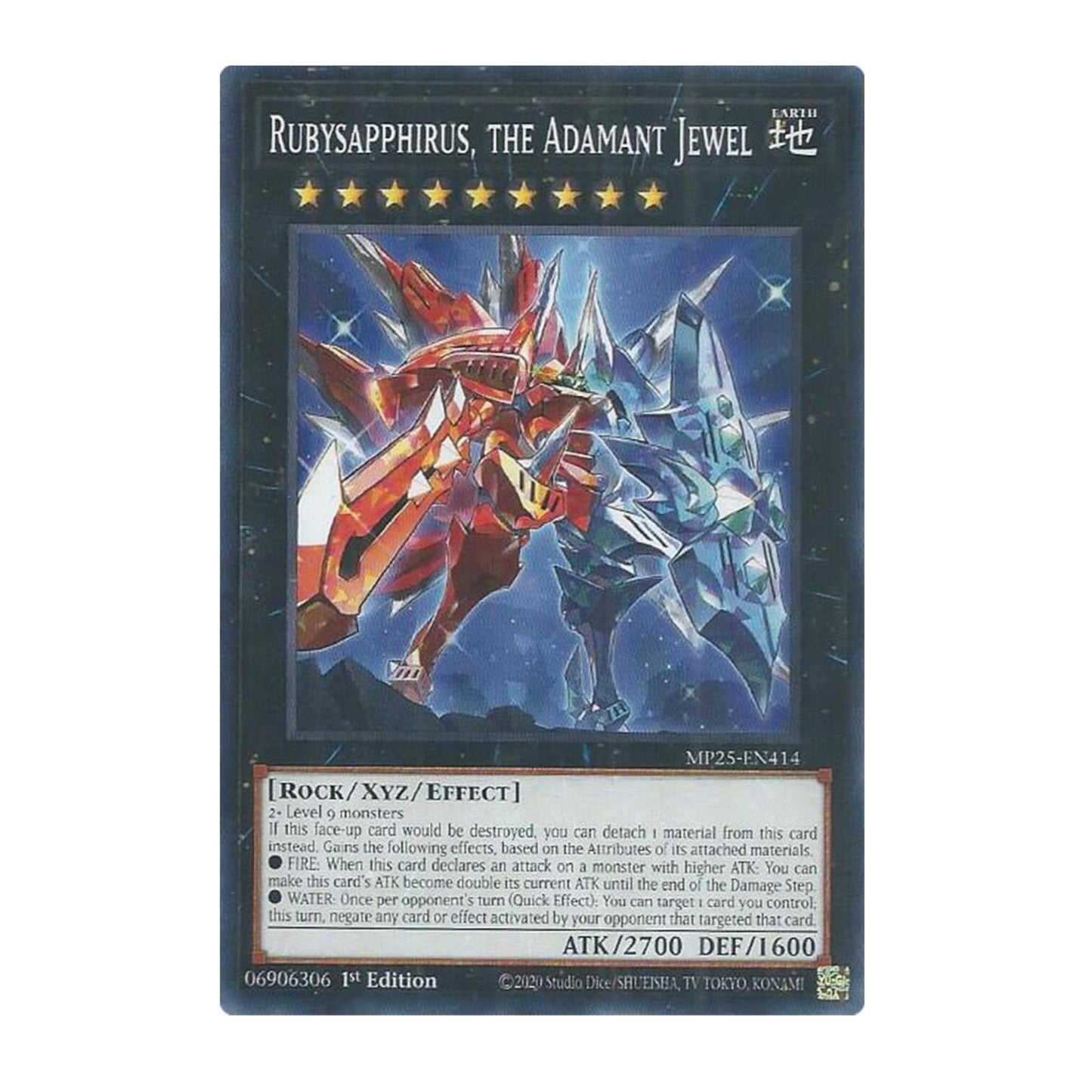 Yu-Gi-Oh! Rubysapphirus, the Adamant Jewel - 2025 Mega-Pack (MP25)