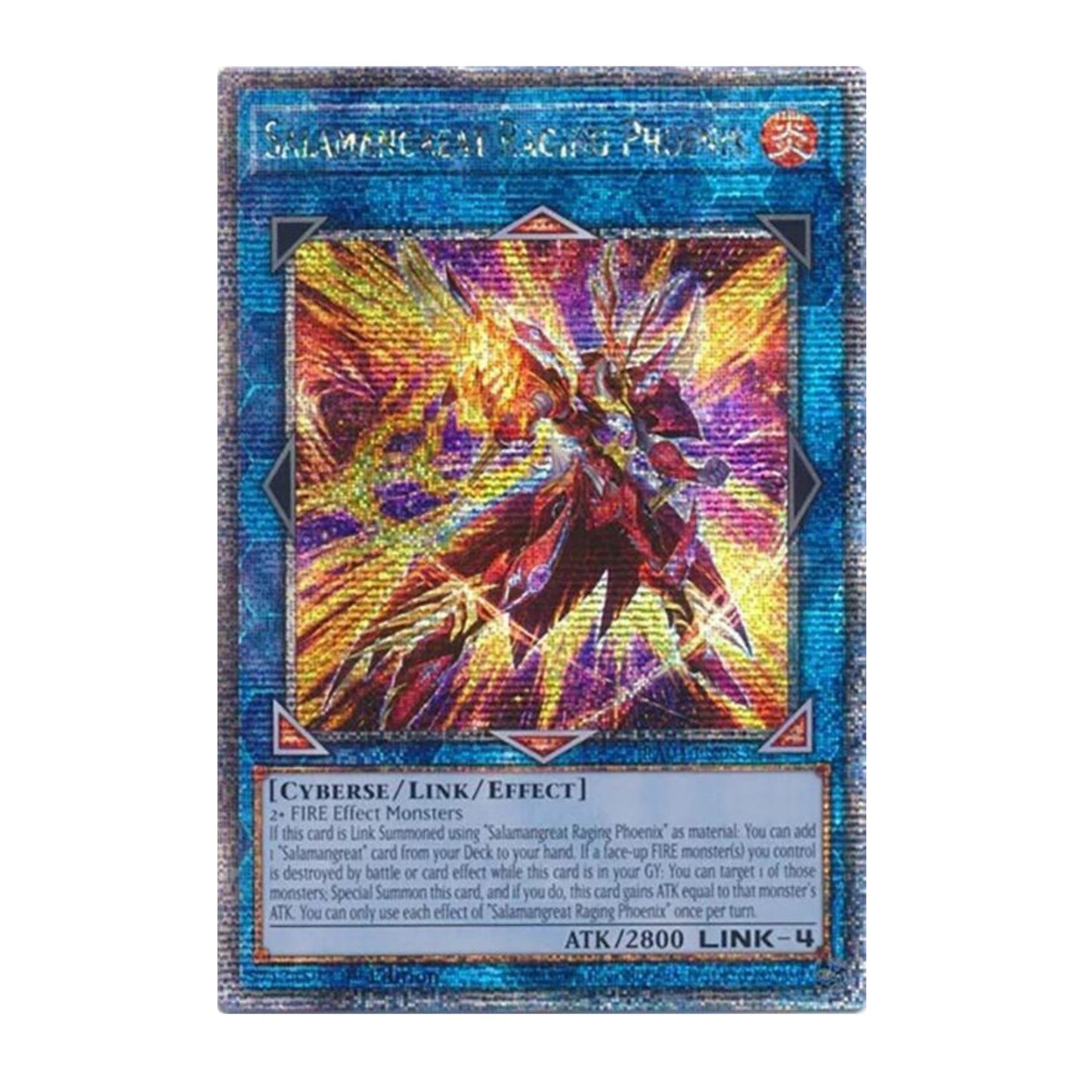 Yu-Gi-Oh! Salamangreat Raging Phoenix (Quarter Century Secret Rare) - Quarter Century Stampede