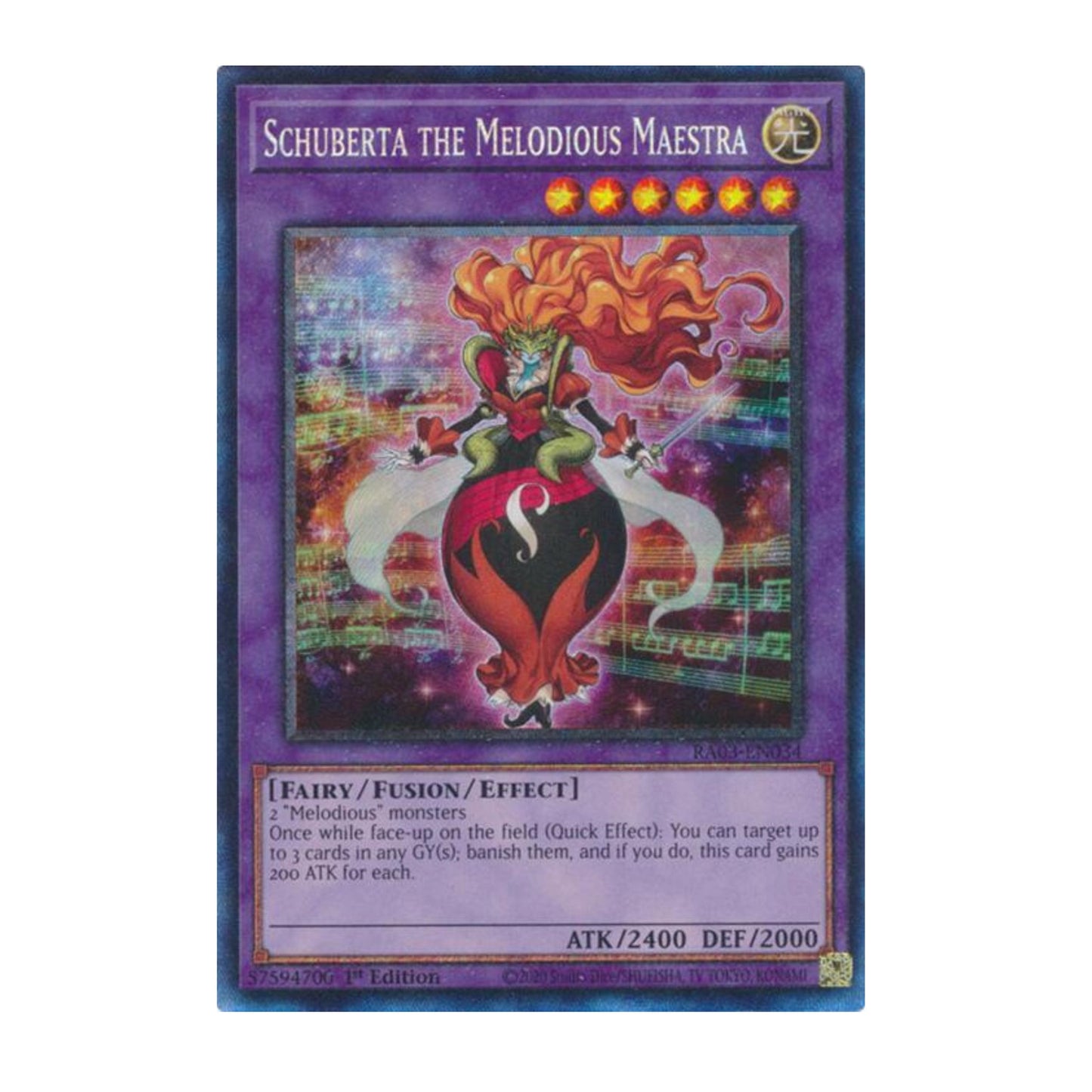 Yu-Gi-Oh! Schuberta the Melodious Maestra (PCR) - Quarter Century Bonanza