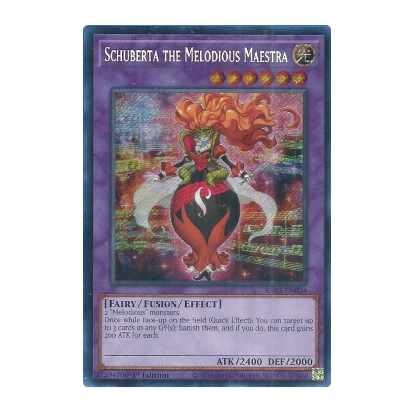 Yu-Gi-Oh! Schuberta the Melodious Maestra (Secret Rare) - Quarter Century Bonanza
