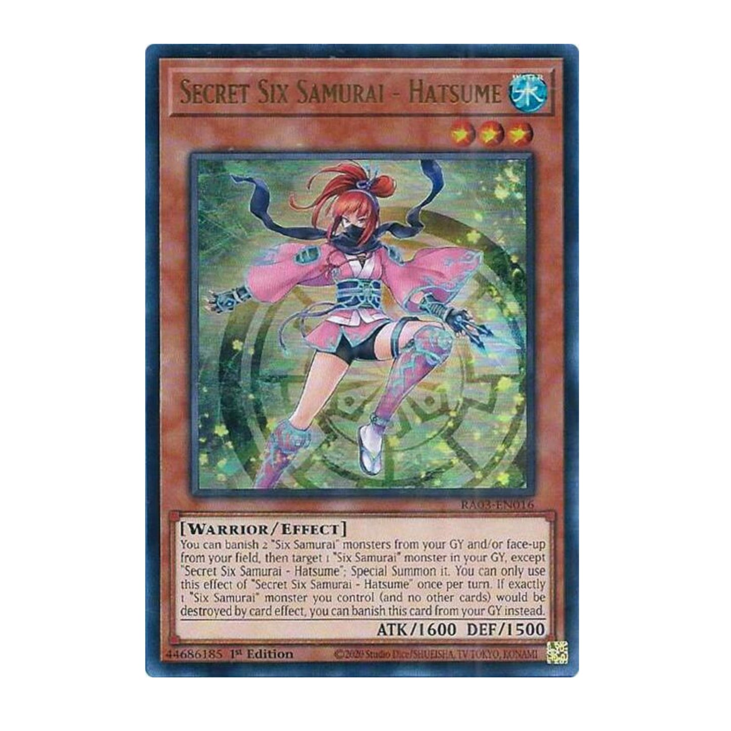Yu-Gi-Oh! Secret Six Samurai - Hatsume (UR) - Quarter Century Bonanza