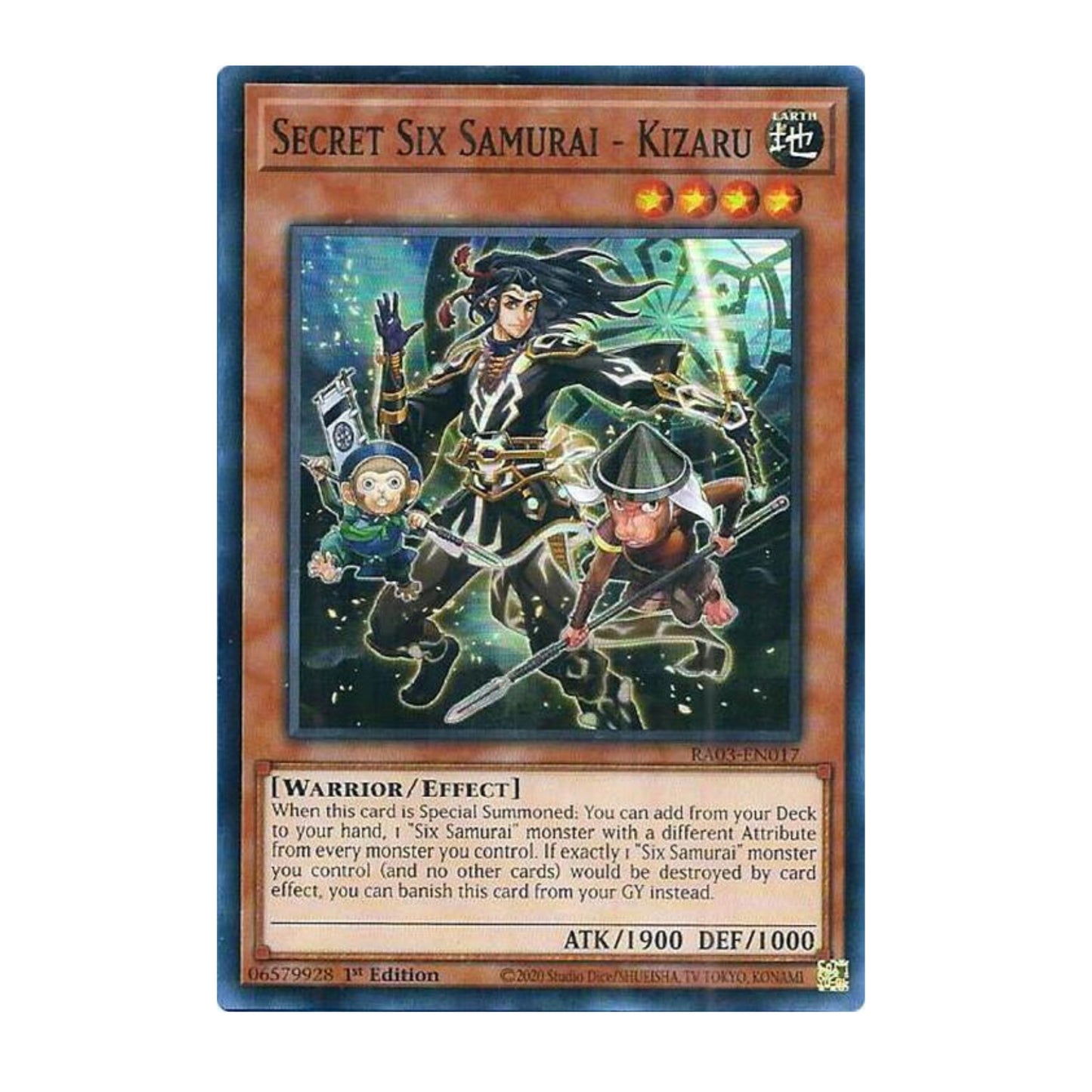 Yu-Gi-Oh! Secret Six Samurai - Kizaru - Quarter Century Bonanza