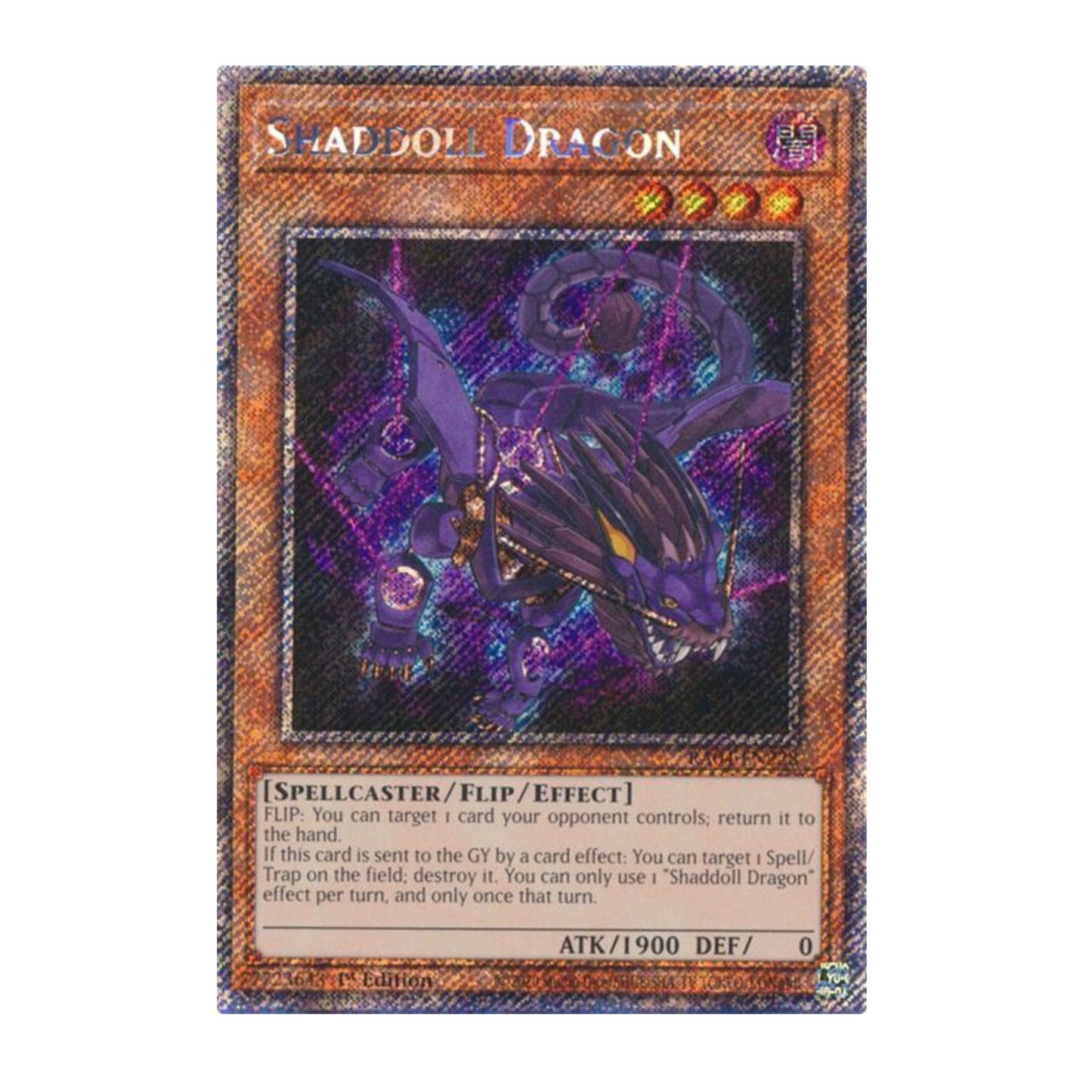 Yu-Gi-Oh! Shaddoll Dragon (Platinum Secret Rare) - Quarter Century Stampede