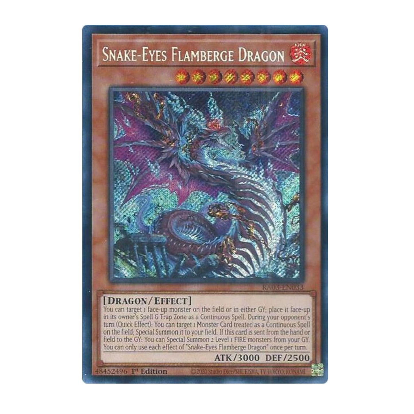 Yu-Gi-Oh! Snake-Eyes Flamberge Dragon (Secret Rare) - Quarter Century Bonanza