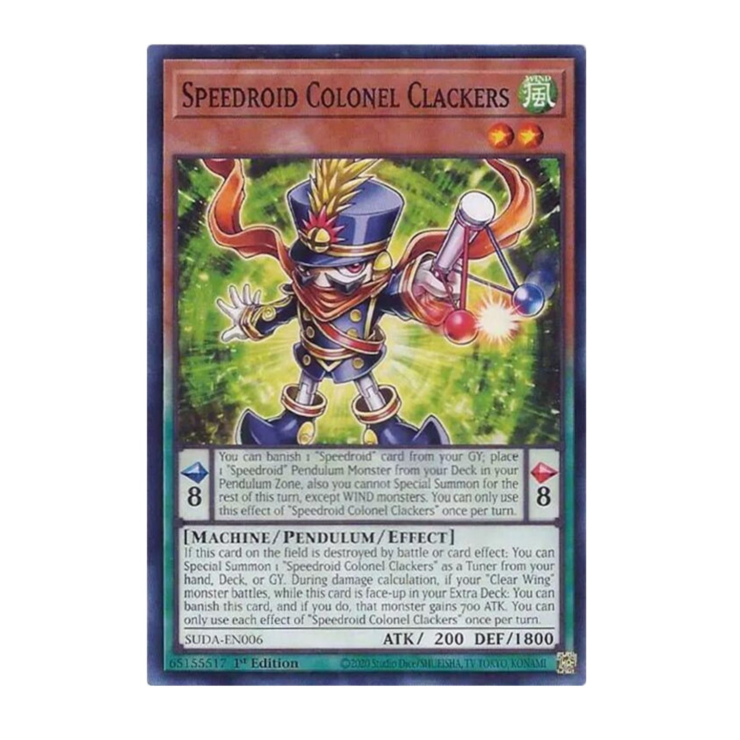 Yu-Gi-Oh! Speedroid Colonel Clackers - Supreme Darkness (SUDA)