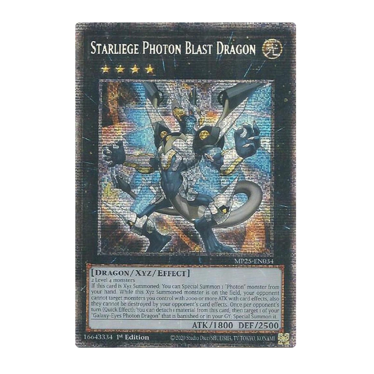 Yu-Gi-Oh! Starliege Photon Blast Dragon - 2025 Mega-Pack (MP25)