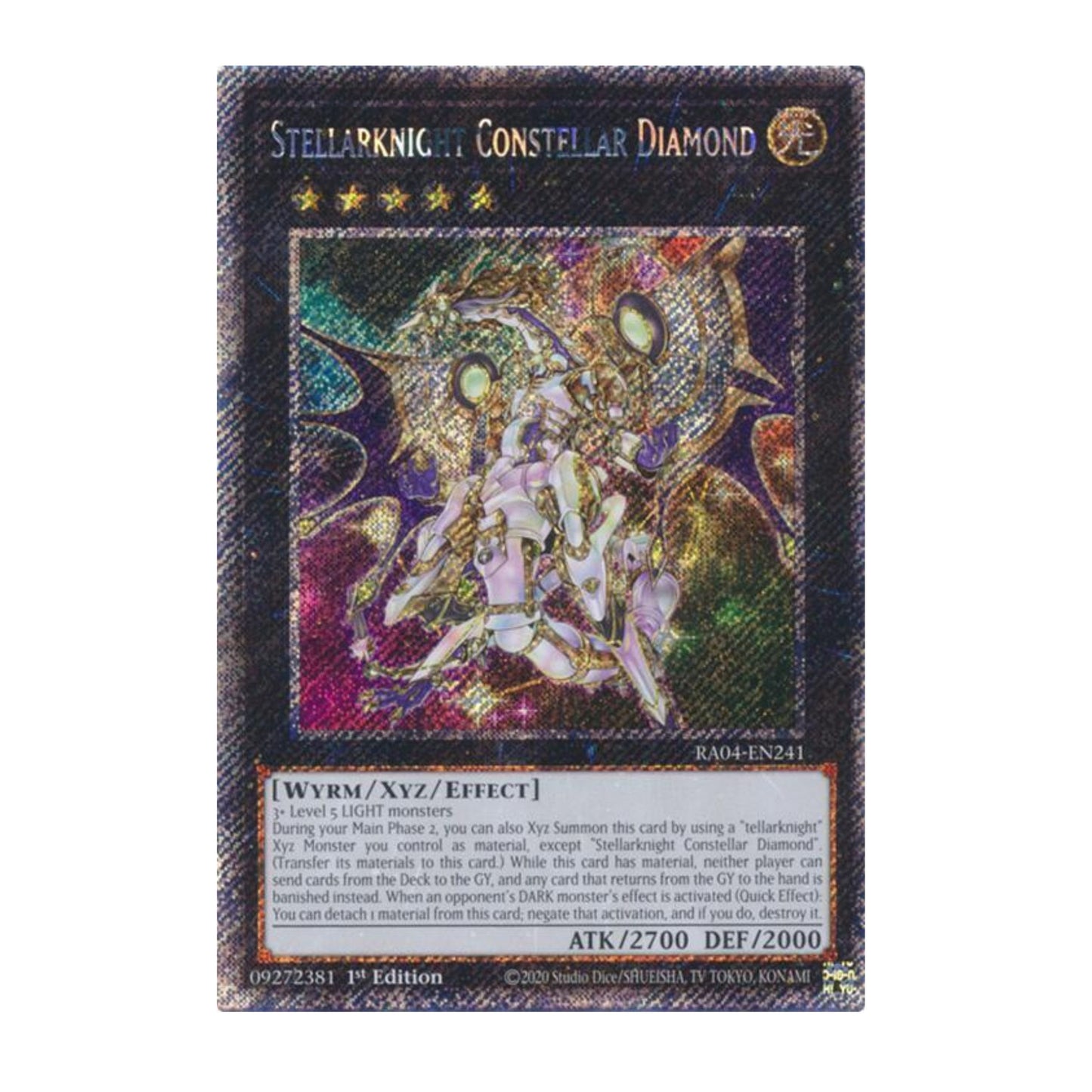 Yu-Gi-Oh! Stellarknight Constellar Diamond (Platinum Secret Rare) - Quarter Century Stampede