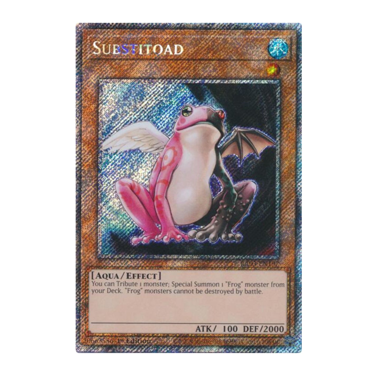 Yu-Gi-Oh! Substitoad (Platinum Secret Rare) - Quarter Century Bonanza