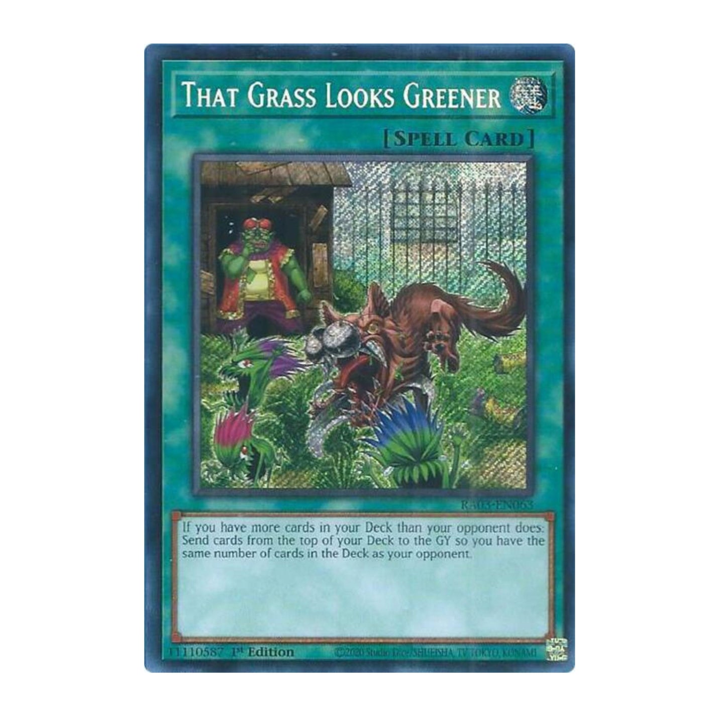 Yu-Gi-Oh! That Grass Looks Greener (Secret Rare) - Quarter Century Bonanza
