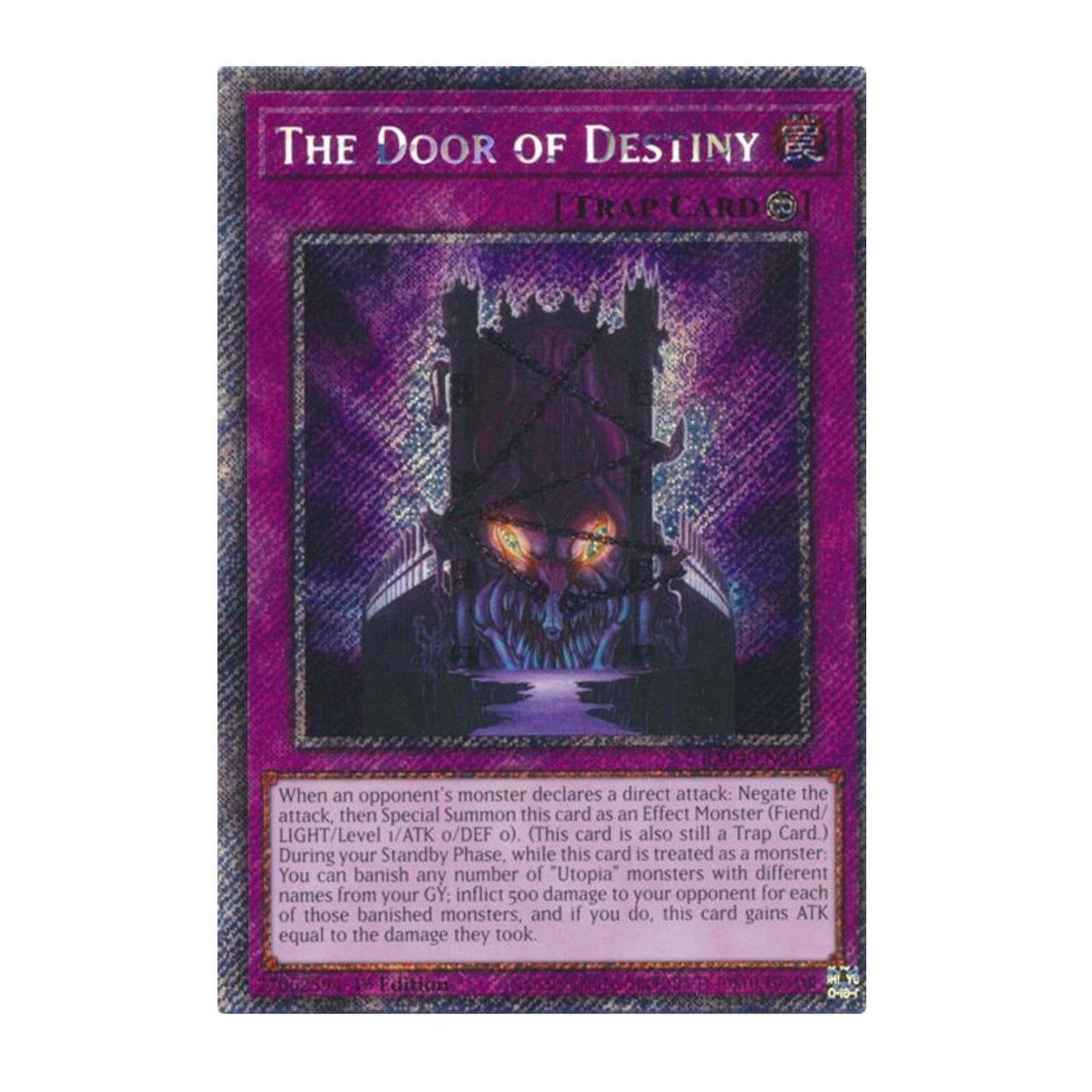 Yu-Gi-Oh! The Door of Destiny (Platinum Secret Rare) - Quarter Century Stampede