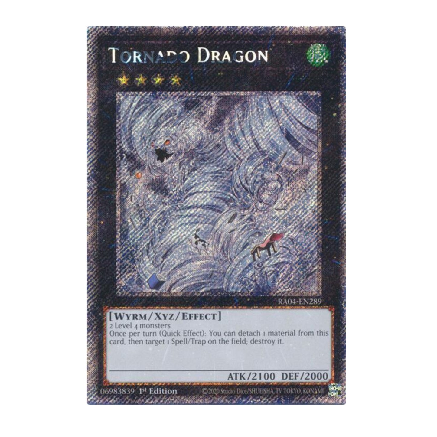 Yu-Gi-Oh! Tornado Dragon (Platinum Secret Rare) - Quarter Century Stampede