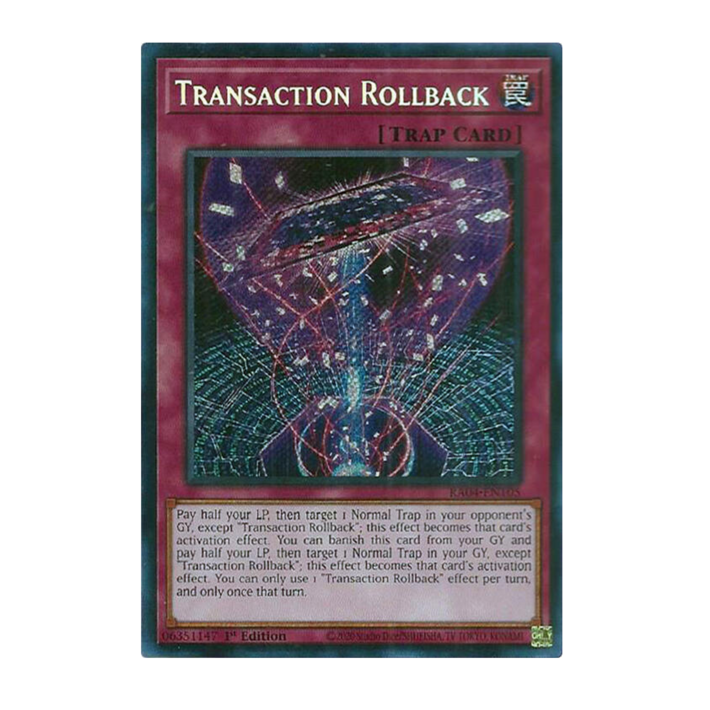 Yu-Gi-Oh! Transaction Rollback (Secret Rare) - Quarter Century Stampede