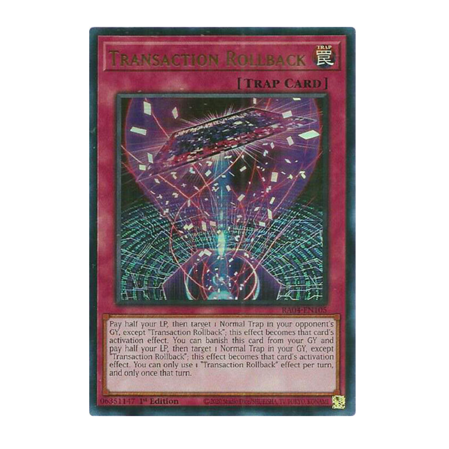 Yu-Gi-Oh! Transaction Rollback (UR) - Quarter Century Stampede
