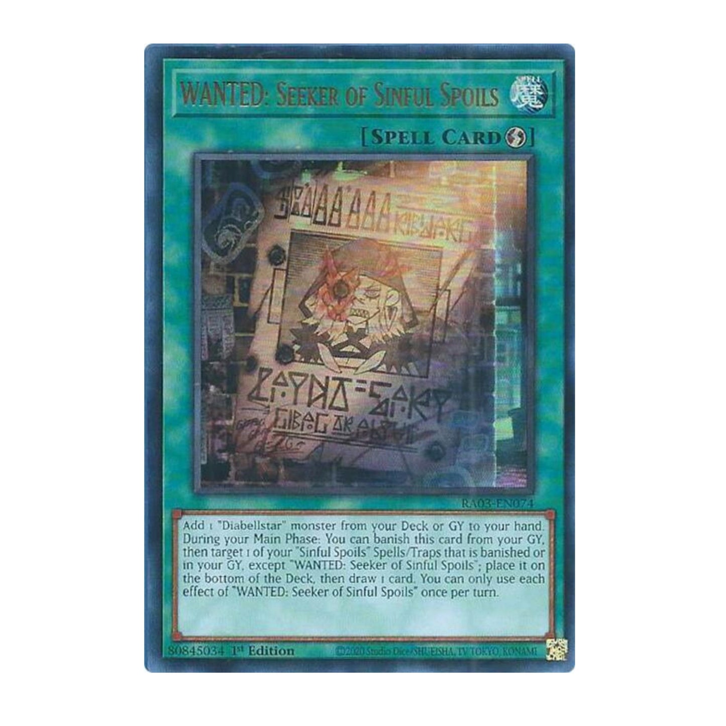 Yu-Gi-Oh! WANTED: Seeker of Sinful Spoils (UR) - Quarter Century Bonanza